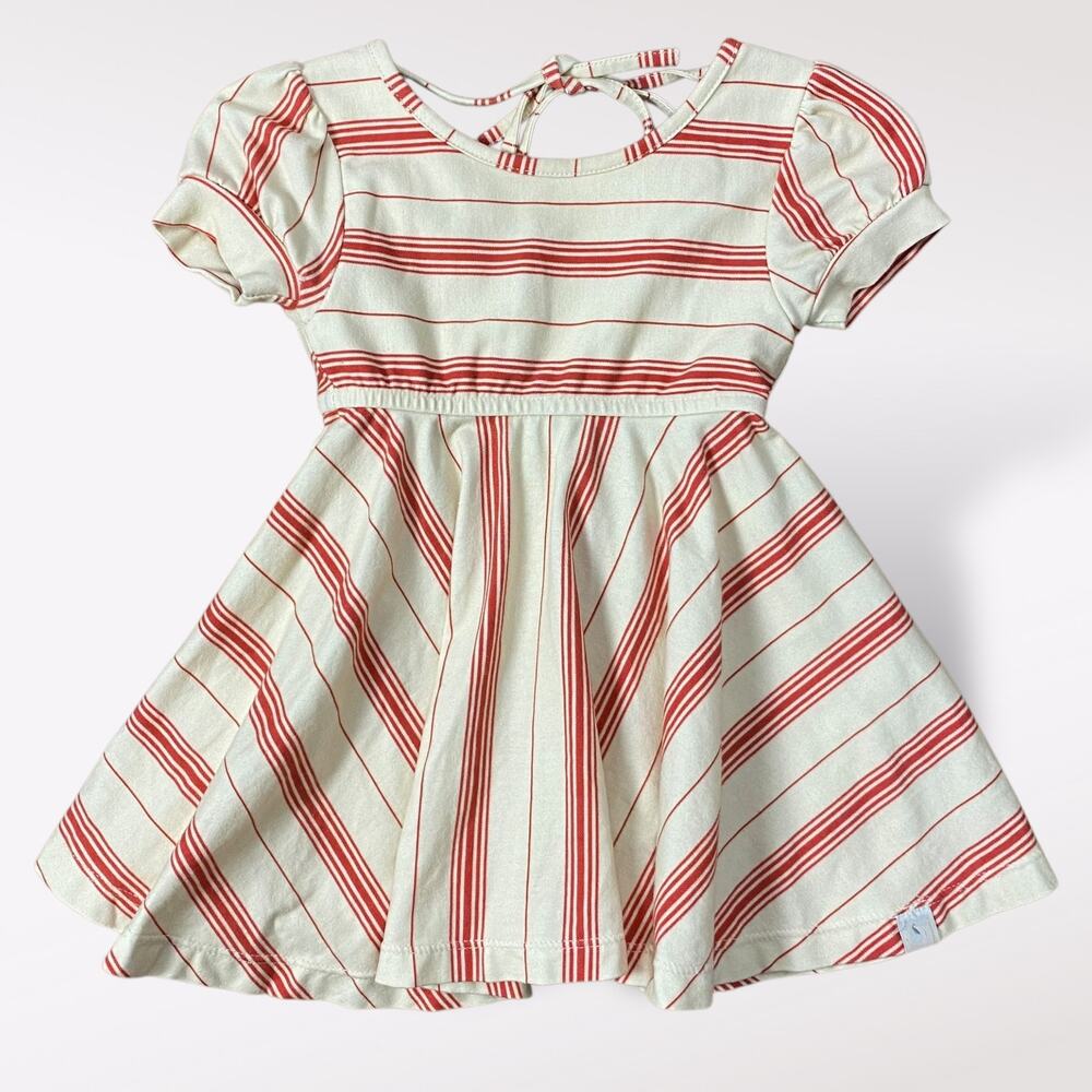 Omi Jo Well Dressed Wolf Valentine Stripe Dress Size 18 Months Baby Toddler